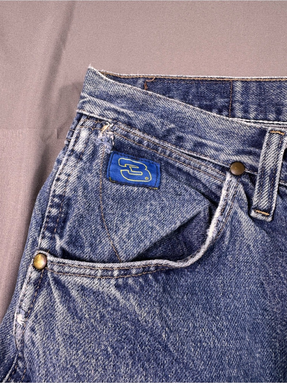 Vintage Wrangler Dale Earnhardt Sr. Men’s Jeans Dark Blue Denim Pants Size 32x30